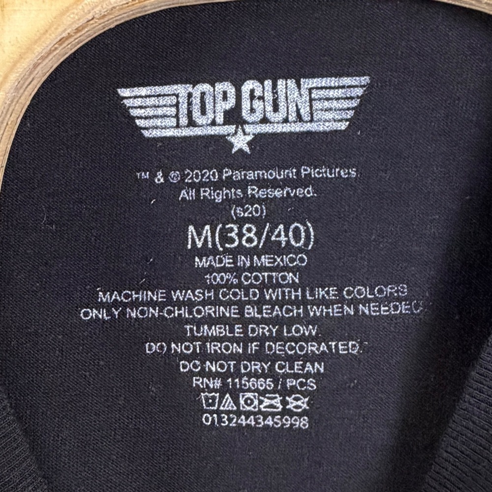 Talk To Me Goose Top Gun T-Shirt Black Men's Medium Short Sleeve NWOT - Picture 4 of 5